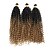 Недорогие Вязаные Крючком Волосы-Спиральные плетенки Afro Kinky плетенки Кудрявые косы Кудрявый Коробка косичек Естественный цвет Искусственные волосы Волосы для кос 3 предмета Волосы с окрашиванием омбре