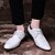 baratos Sapatos Oxford para Homem-Homens Sapatos Confortáveis Primavera Casual Diário Oxfords Couro Ecológico Branco / Preto