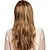 cheap Synthetic Trendy Wigs-Synthetic Wig Bangs kinky Straight Side Part Wig Blonde Long Light golden Synthetic Hair 26 inch Women&#039;s Fashionable Design Smooth Women Blonde