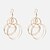 cheap Earrings-Women&#039;s Gold Drop Earrings Geometrical European Earrings Jewelry Gold For Daily 1 Pair