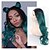 cheap Synthetic Lace Wigs-Synthetic Lace Front Wig Body Wave Kardashian Layered Haircut Lace Front Wig Long Black / Green Synthetic Hair 24 inch Women&#039;s Women Black Green Sylvia