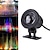 billiga Undervattensbelysning-1st 10 W LED-strålkastare Vattentät Fjärrstyrd Infraröd sensor RGB 12 V 85-265 V Utomhusbelysning Gård Trädgård 1 LED-pärlor / Bimbar