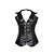 cheap Corsets &amp; Shapewear-Women&#039;s Hook &amp; Eye Overbust Corset - Solid Colored, Modern Style / Basic Black Red S M L