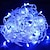 זול LED String Lights-10m String Lights 100 LEDs 1 x 12V 2A Adapter 1 set Warm White RGB White Waterproof Creative Party 12 V