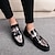 cheap Men&#039;s Slip-ons &amp; Loafers-Men&#039;s Loafers &amp; Slip-Ons Brogue Dress Shoes Tassel Loafers Wingtip Shoes Walking Business British Wedding Party &amp; Evening Leather Patent Leather Loafer Black Silver Gold Spring Fall