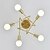 cheap Ceiling Lights-OYLYW 5-Light 55 cm Chandelier Copper Sputnik Brass Nature Inspired Modern 110-120V 220-240V E26 E27