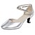 cheap Ballroom Shoes &amp; Modern Dance Shoes-Women&#039;s Modern Shoes / Ballroom Shoes Faux Leather Ankle Strap Heel Thick Heel Dance Shoes Black / Silver Gray / Gold / Performance