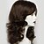 cheap Synthetic Trendy Wigs-Synthetic Wig Curly Side Part Wig Brown Long Brown / Burgundy Synthetic Hair 16 inch Women&#039;s Fashionable Design Fluffy Brown