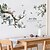 cheap Wall Stickers-new chinese ink and bird living room bedroom wallpaper self-adhesive tv background wall decorations corridor porch wall stickers