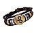 cheap Men&#039;s Bracelets-Men&#039;s Bracelet Braided Aries Punk Leather Bracelet Jewelry Brown For Gift Daily Festival