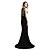 cheap Evening Dresses-Mermaid / Trumpet Elegant &amp; Luxurious Sparkle &amp; Shine Formal Evening Dress Jewel Neck Sleeveless Court Train Jersey with Beading 2020