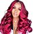 Χαμηλού Κόστους Συνθετικές Trendy Περούκες-Συνθετικές Περούκες Κατσαρά Ίσια Μέσο μέρος Περούκα Μακρύ Σκούρο κόκκινο Συνθετικά μαλλιά 12 inch Γυναικεία Γυναικεία Κόκκινο