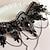 Недорогие Колье-Ожерелья-бархатки Ожерелья с подвесками For Жен. Для вечеринок Хэллоуин Маскарад Синтетические драгоценные камни Хрусталь Кружево Многослойный Черный