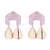 billiga Modeörhängen-Dam Dropp Örhängen Örhänge Pärlhalsband geometriska Hängande Stilig Enkel Koreanska örhängen Smycken Vit / Rosa / Blå Till Dagligen Street Arbete en Pair