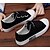 preiswerte Damen-Sneaker-Women&#039;s Sneakers Spring Flat Heel Daily Canvas White / Black / Blue