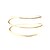 economico Gioielli per Corpo-Armband Bracelet Arm-Chain Simple Basic Punk Women&#039;s Body Jewelry For Party Street Classic Alloy Gold Silver 1pc