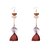 cheap Earrings-Women&#039;s Drop Earrings Earrings Dangle Earrings Retro Feather Bohemian Vintage European Ethnic Fashion Feather Earrings Jewelry Black / Dark Red / Pink For Daily Holiday Festival 1 Pair