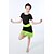 cheap Latin Dancewear-Latin Dance Dresses Performance Ice Silk Flower Tassel Sleeveless High Dress