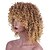 abordables Perruques pour mannequin-Perruque Synthétique Bouclé Afro Kinky Avec Frange Perruque Blond Moyen Blond Fraise / Medium Auburn Cheveux Synthétiques 14 pouce Femme Synthétique Confortable Perruque afro-américaine Blond