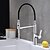 cheap Pullout Spray-Kitchen faucet - Single Handle One Hole Chrome Pull-out / ­Pull-down Centerset Contemporary Kitchen Taps / Brass