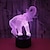 ieftine Lumini Decor &amp; Noapte-Lampă de noapte elefant 3d pentru copii lampă 3d cu 16 culori care se schimbă cu telecomandă jucării elefant fete femei copii băieți cadouri