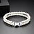 cheap Bracelets-Women&#039;s AAA Cubic Zirconia Bead Bracelet Braided Lucky Trendy Rock Pearl Bracelet Jewelry Silver For Graduation Work