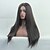 billige Synthetic Trendy Wigs-Costume Accessories Synthetic Wig Straight kinky Straight Middle Part Wig Long Brown Synthetic Hair 24 inch Women&#039;s Fashionable Design Synthetic Natural Hairline Black BLONDE UNICORN