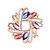 cheap Brooches-Women&#039;s Brooches Creative Flower European Fashion Color Brooch Jewelry Assorted Color Orange Blue For Wedding Gift Daily