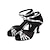 abordables Zapatos de baile latino-Mujer Zapatos de Baile Latino Salón Zapatos de Salsa Baile en línea Rendimiento Interior chacha Zapatos brillantes Sandalia Entrenamiento Brillante Tacón Carrete Hebilla Niños Negro Plata Oro