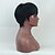 voordelige Kaploze pruiken van echt haar-Human Hair Blend Wig Short Straight Natural Straight Pixie Cut Asymmetrical Short Hairstyles 2020 Black Fashionable Design Adjustable Heat Resistant Capless Women&#039;s Natural Black Medium Brown#4 Blonde