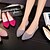 halpa Naisten matalakantaiset kengät-Naisten Tasapohjakengät Päivittäin Tasapohja Terävä kärkinen PU Musta Vaalea vaaleanpunainen Laivastosininen