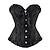 cheap Corsets-Women&#039;s Plus Size Halloween Corsets Country Bavarian Overbust Corset Tummy Control Push Up Jacquard Solid Colored Abstract Sexy Hook &amp; Eye Lace Up Nylon Polyester Christmas Party Wedding Party