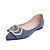 cheap Women&#039;s Flats-Women&#039;s Flats Flat Heel Pointed Toe Buckle Microfiber Casual Walking Shoes Spring &amp; Summer Black / Almond / Blue