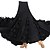cheap Ballroom Dancewear-Ballroom Dance Skirt Draping Cascading Ruffle Women&#039;s Performance Sleeveless Dropped Milk Fiber Polyester
