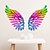 cheap Decorative Wall Stickers-Colorful Wings Decorative Wall Stickers - Plane Wall Stickers Landscape / Shapes Living Room / Indoor 38*58cm