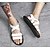 cheap Men&#039;s Sandals-Men&#039;s Comfort Shoes Microfiber Summer Sandals Black / White / Outdoor