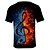 abordables Camisetas 3D de hombre-Hombre Camiseta Camisa Gráfico Fuego Estampado Manga Corta Diario Tops Escote Redondo Morado Gris Dorado / Verano