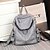 cheap Backpacks &amp; Bookbags-Sheepskin Zipper Commuter Backpack Daily Black / Gray