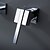 baratos Montagem de Parede-Bathroom Sink Faucet - Waterfall Chrome Wall Mounted Single Handle Two HolesBath Taps