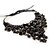 abordables Colliers-Collier ras du cou Collier Pendentif Collier Chaîne Femme Colliers plastrons Onyx Cristal Résine Noir Tour dames Gothique Noir Colliers Tendance Bijoux 1 pc pour Soirée Costumes de cosplay