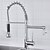 levne Kuchyňské baterie-Kuchyňská vodovodní baterie - S jedním otvorem Pochromovaný Pull-out / Pull-down Tezgah Üstü Moderní Kitchen Taps / Mosaz / Single Handle jeden otvor