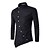 cheap Men&#039;s Tuxedo Shirts-Men&#039;s Shirt Prom Shirt Black White Red Solid Colored Standing Collar Clothing Apparel Patchwork