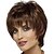 cheap Synthetic Trendy Wigs-Synthetic Wig Bangs Curly Free Part Wig Short Brown / Burgundy Synthetic Hair 12 inch Women&#039;s Fashionable Design Women Synthetic Brown