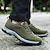 cheap Men&#039;s Sneakers-Men&#039;s Trainers Athletic Shoes Sneakers Trekking Shoes Hiking Walking Outdoor Daily PU Non-slipping Lace-up Dark Grey Army Green Brown Spring Fall