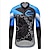 cheap Men&#039;s Clothing Sets-MUBODO Men&#039;s Long Sleeve Cycling Jersey with Tights Winter Fleece Blue Bike Clothing Suit Breathable Quick Dry Reflective Strips Sports Mesh Mountain Bike MTB Road Bike Cycling Clothing Apparel