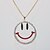 cheap Wedding &amp; Party Jewelry-Women&#039;s Pendant Necklace Necklace Classic Face Happy Simple Trendy Fashion Chrome Rose Gold Plated White 70 cm Necklace Jewelry 1pc For Daily Holiday Street Birthday Festival / Long Necklace