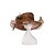 Недорогие Шляпы для вечеринки-Organza Headwear with Flower / Ruffle 1 Piece Wedding / Sports &amp; Outdoor / Tea Party Headpiece