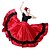 baratos Roupa de Dança Latina-Dança Latina Saias Elástico Mulheres Espetáculo Natural Cetim Fosco