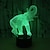 abordables Décors et éclairages nocturnes-Éléphant 3d veilleuse pour enfants lampe 3d avec 16 couleurs changeantes télécommande éléphant jouets filles femmes bébé garçons cadeaux
