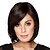 halpa Synthetic Trendy Wigs-Synthetic Wig Bangs kinky Straight Side Part Wig Short Black / Gold Synthetic Hair 14 inch Women&#039;s Fashionable Design Smooth Women Black